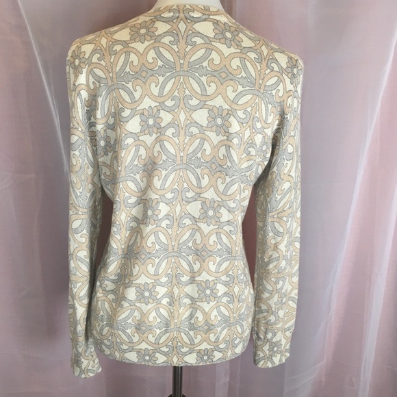Talbots Pretty Sparkles Cardigan M FREE SHIP - Picture 3 of 5